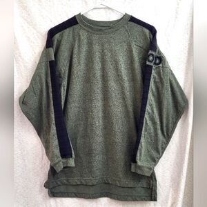 Izod Men's Crew Neck Tee‎ With Logo Army Green & Black Size XL (18)